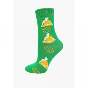 Носки , размер 35-39, зеленый Big Bang Socks. Цвет: зеленый