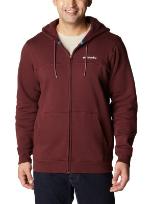 Толстовка мужская Logo Fleece FZ, Красный Columbia. Цвет: красный