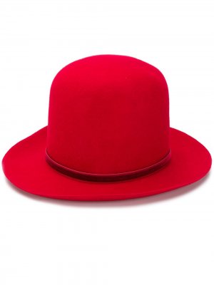 Шляпа с узкими полями Ann Demeulemeester. Цвет: красный