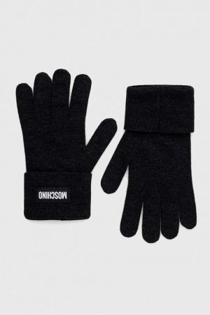 Кашемировые перчатки , черный Moschino
