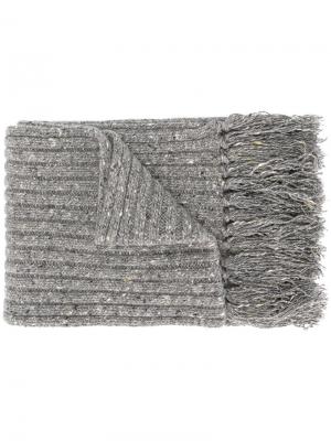 Трикотажный шарф Marc Jacobs. Цвет: серый