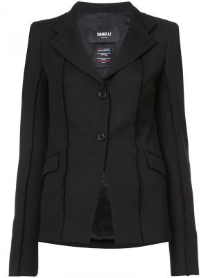 Классический пиджак Yang Li. Цвет: чёрный