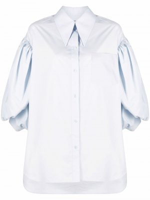 Рубашка с объемными рукавами Simone Rocha. Цвет: синий