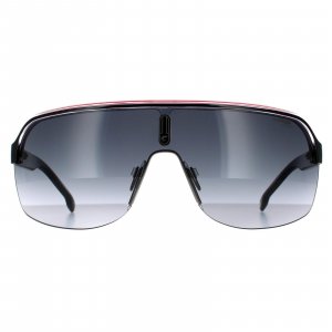 Черные кристально-белые красные темно-серые солнцезащитные очки с градиентом Shield , черный Carrera