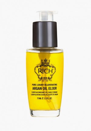 Масло для волос Rich на основе арганового масла 70 мл. Цвет: желтый
