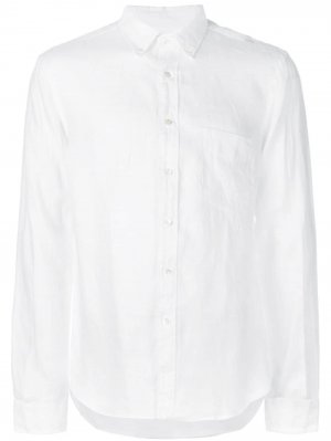 Рубашка узкого кроя с длинными рукавами Aspesi. Цвет: белый