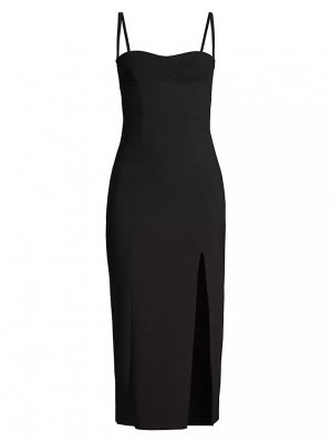 Платье миди из эластичного крепа Marisol , черный Bec & Bridge