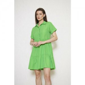 Платье женское зеленое CHE. Цвет: зеленый