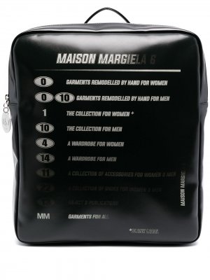 Рюкзак Motorcross с логотипом MM6 Maison Margiela. Цвет: черный