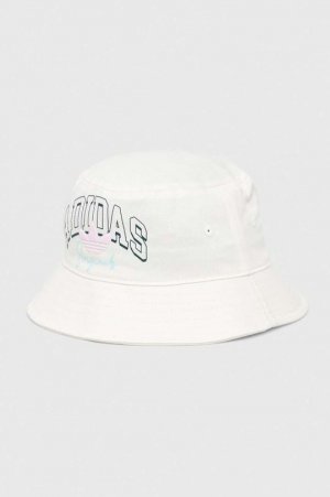 Детская хлопковая шапка, белый Adidas Originals