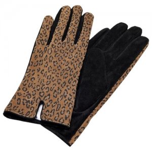 Перчатки замшевые леопардовые ONLY 15184957 Серый 9,5. Цвет: серый