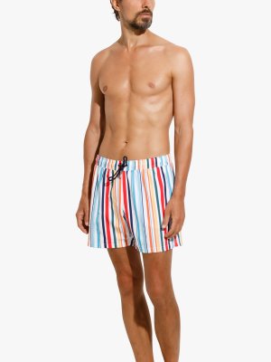 Классические пляжные шорты для плавания в полоску , мульти Panos Emporio