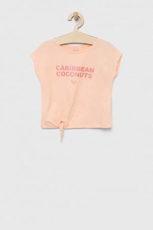 Хлопковая футболка для детей , оранжевый Roxy