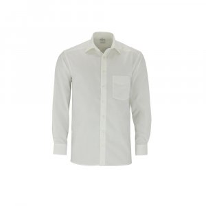 Рубашка на пуговицах стандартного кроя, натуральный белый OLYMP
