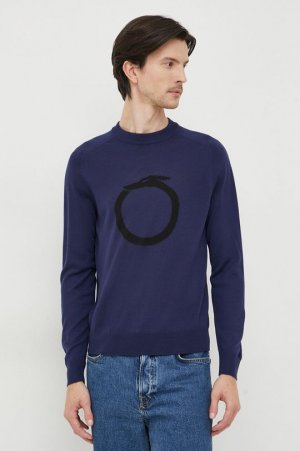 Шерстяной свитер , темно-синий Trussardi