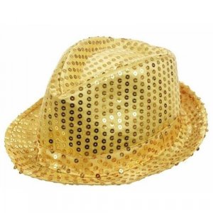 Карнавальная шляпа блестящая с пайетками Диско, цвет золотой Happy Pirate. Цвет: золотистый