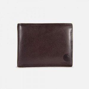 CARHARTT B0000218 Кожаный бумажник масляно-коричневого цвета КОРИЧНЕВЫЙ 94668