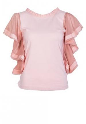 Блуза WET PAINT. Цвет: розовый