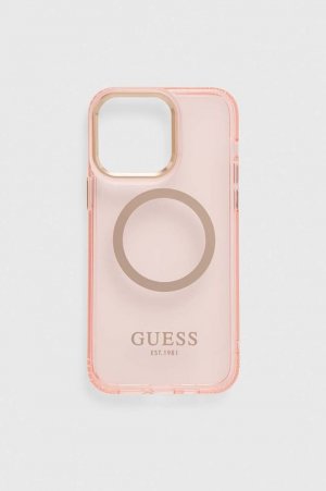Чехол для телефона iPhone 14 Pro Max 6,7 дюйма , розовый Guess