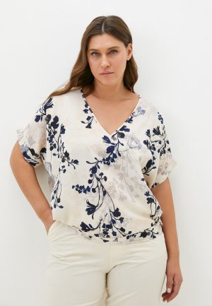 Блуза Rinascimento CURVY. Цвет: бежевый