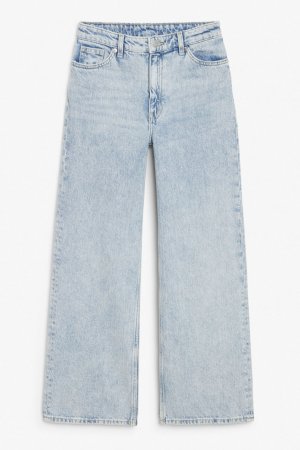 Укороченные джинсы Yoko, серый Monki