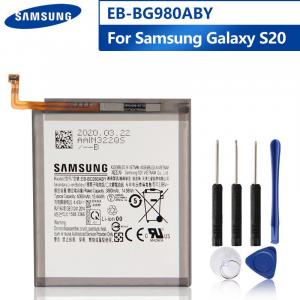 Оригинальный сменный аккумулятор EB-BG980ABY для Galaxy S20 SM-G980 SM-G980F SM-G980F/DS аккумуляторы телефонов 4000 мАч Samsung