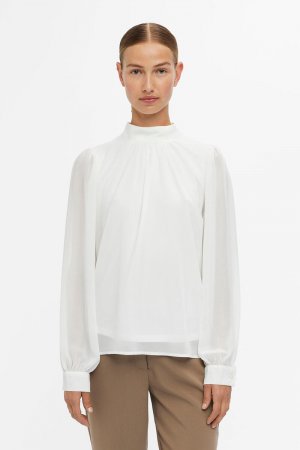 Блузка с длинными рукавами , белый Object