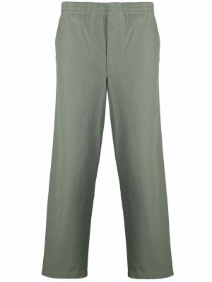 Прямые брюки с эластичным поясом Norse Projects. Цвет: зеленый