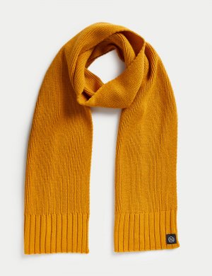 Вязаный шарф , желтый Marks & Spencer