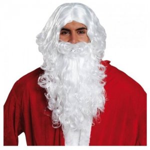 Седые борода и парик Санта Клауса (5142) RUBIE'S. Цвет: белый