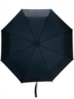 Складной зонт Ayr в тонкую полоску Mackintosh. Цвет: синий