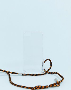 Прозрачный чехол для iphone 6/7 и 8 с разноцветным шнурком -Очистить Monki