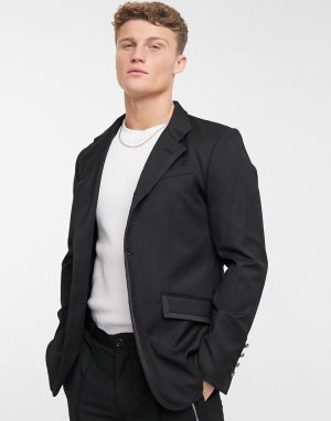 Блейзер в утилитарном стиле -Черный цвет Karl Lagerfeld