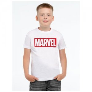 Футболка детская Marvel, белая, на рост 118-128 см (8 лет) MARVEL