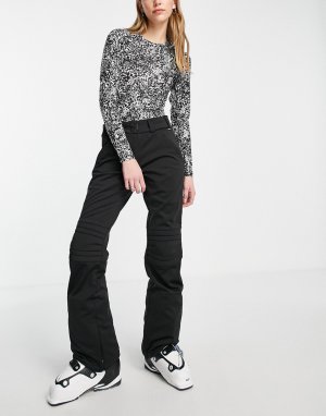 Черные узкие лыжные брюки из технологичной эластичной ткани Twiggy-Черный цвет Surfanic