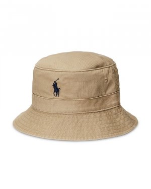 Хлопковая шляпа-ведро чинос Polo Ralph Lauren