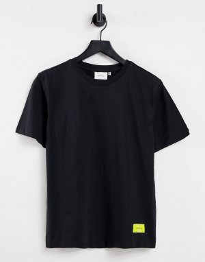 Свободная черная футболка Liv-Черный Gestuz