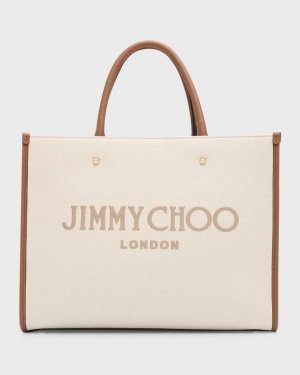 Холщовая большая сумка Varenne среднего размера Jimmy Choo