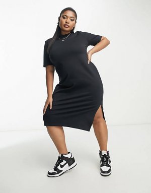 Черное платье миди Plus Essential Nike
