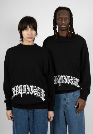 Вязаный свитер REVERSE KINGDOM UNISEX , цвет white/black Wasted Paris