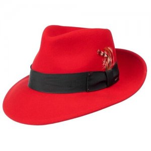 Шляпа, размер 57, красный Bailey. Цвет: красный