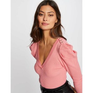 Пуловер MORGAN. Цвет: розовый