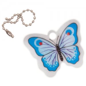 Световозвращающая подвеска Бабочка Мульти-Пульти. Цвет: голубой