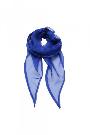 Деловой шифоновый шарф , синий Premier