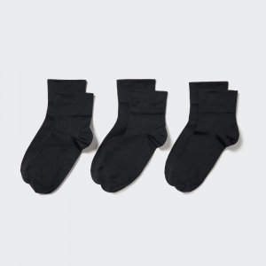 UNIQLO regular socks 3P crew taper