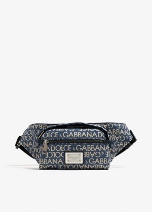 Поясная сумка Small Jacquard, синий Dolce&Gabbana