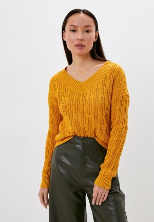 Пуловер Abricot. Цвет: желтый