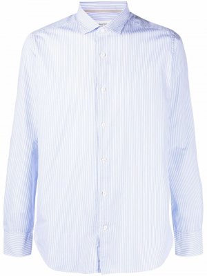 Stripe-print cotton shirt Tintoria Mattei. Цвет: синий