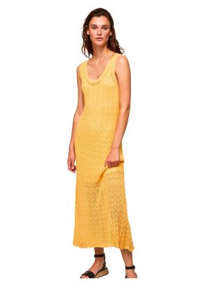 Платье с коротким рукавом Farah, желтый Pepe Jeans