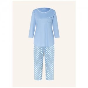 Пижама женская размер 40-42 CALIDA. Цвет: голубой/синий